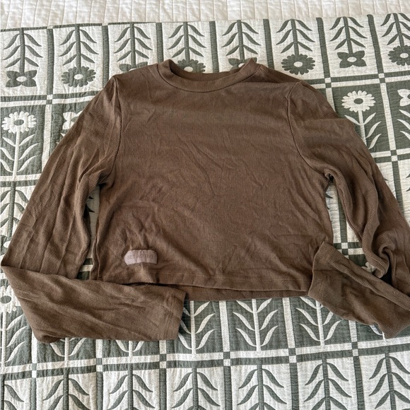 SET Active Tops - NWOT set active ribbed crop longsleeve